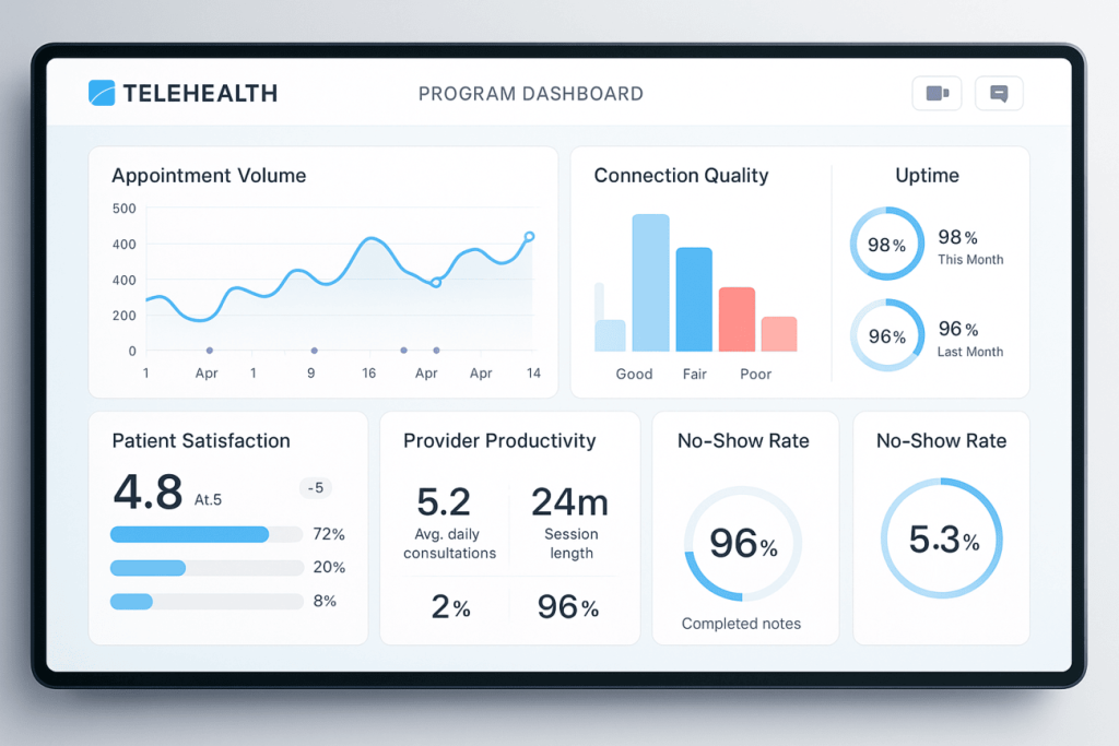Telehealth Dashboard Example