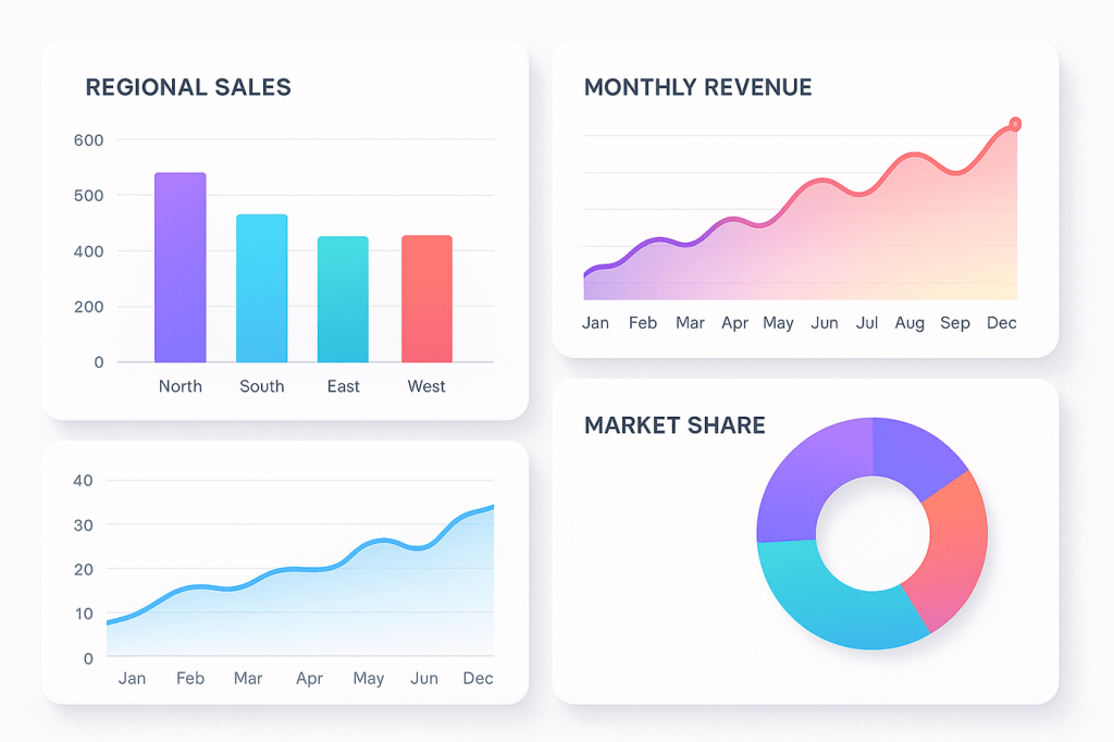 Charts and Graphs Data Visualization
