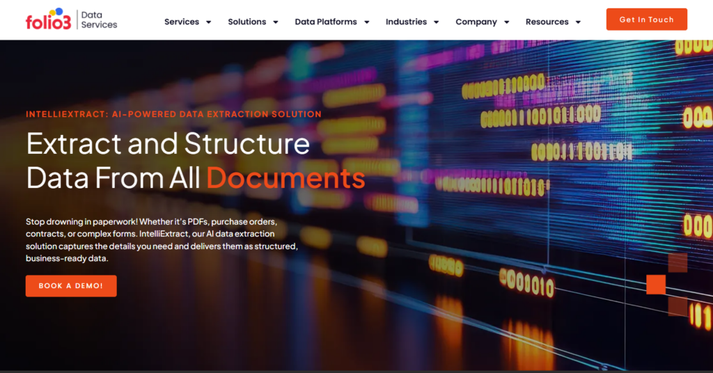 Folio3 Data Intelligent Document Processing Solutions
