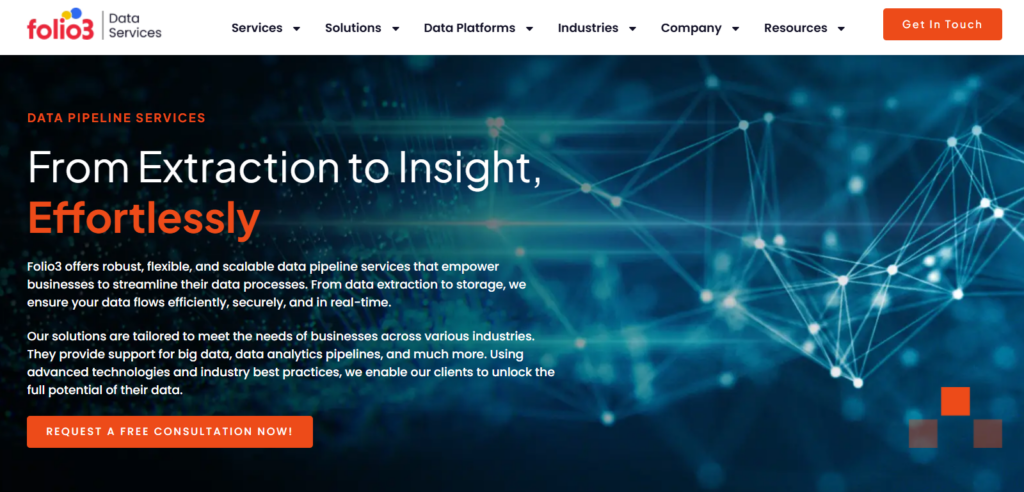 Folio3 Data Pipeline Services
