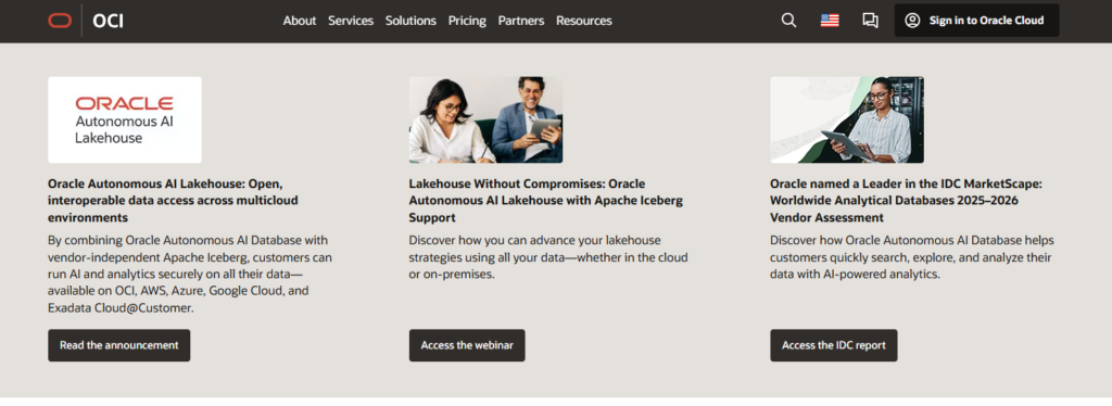Oracle Autonomous Data Warehouse